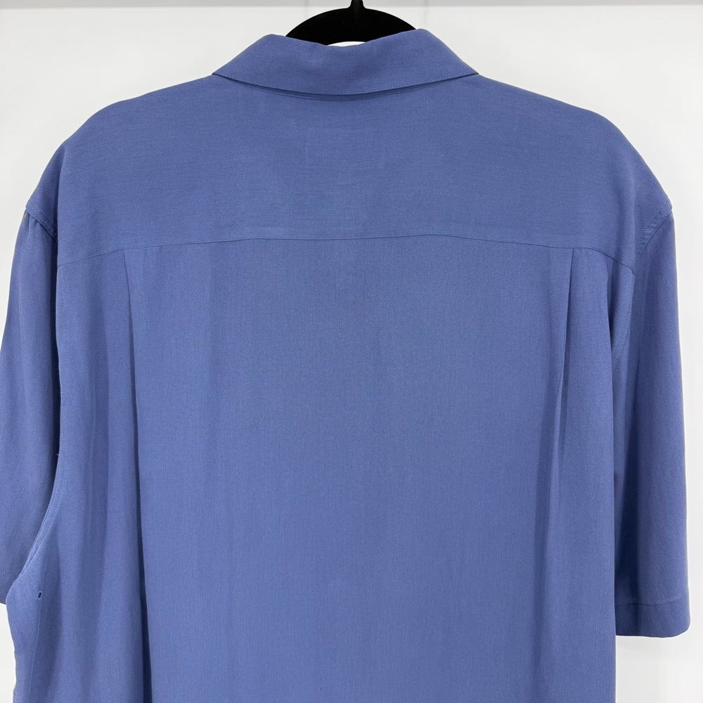 Nat Nast Luxury Originals Silk Blend Camp Shirt Retro Vertical Stripe Lounge XL - Picture 6 of 11